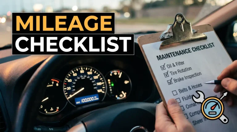 Car Maintenance Schedule by Mileage (30k, 60k, 90k)